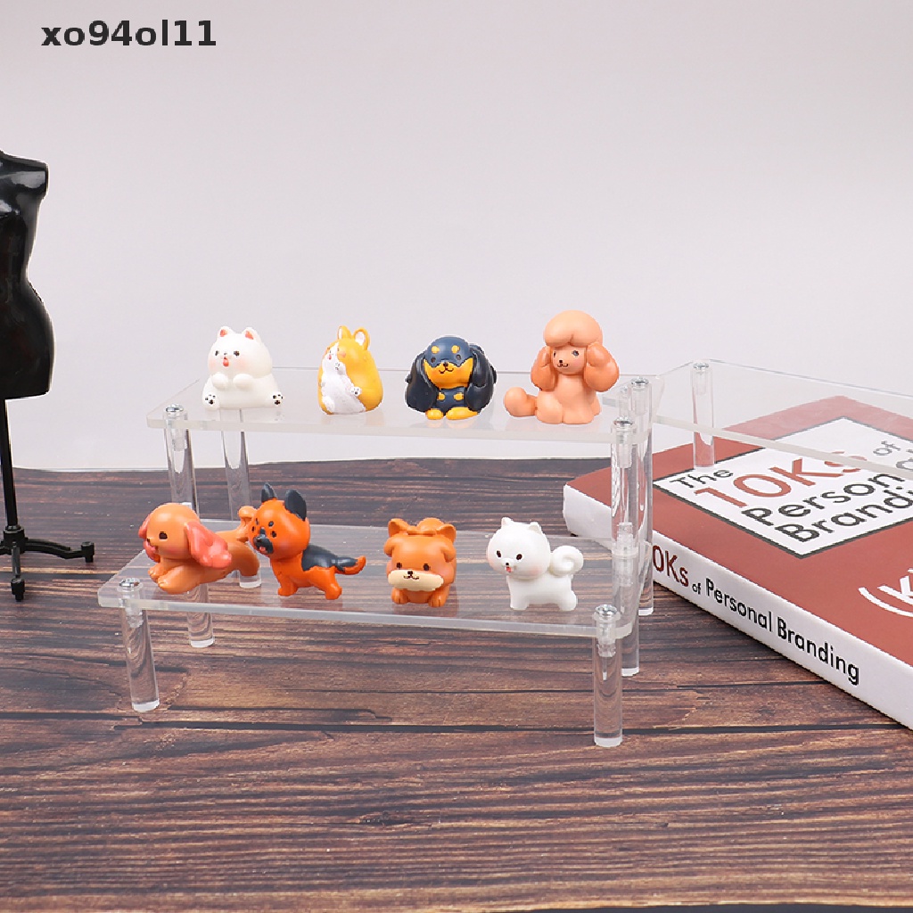 Xo Trapesium Display Stand Boneka Acrylic Display Kosmetik Rak Penyimpanan Perhiasan OL