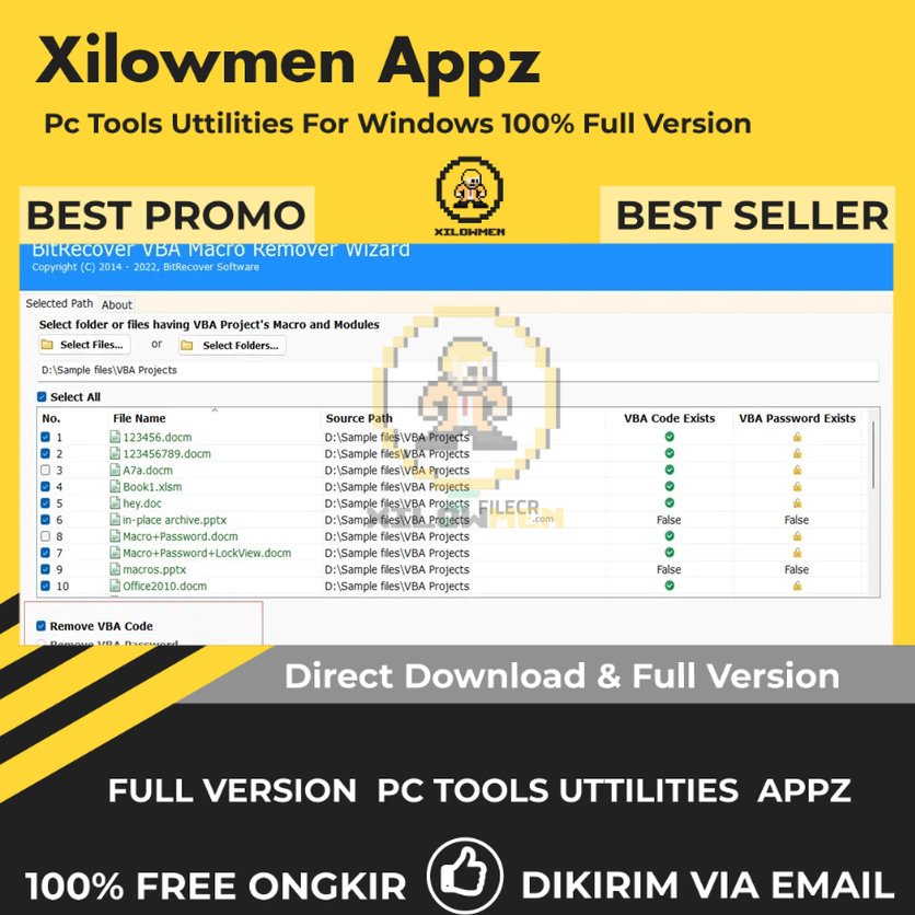 [Full Version] BitRecover VBA Macro Remover Wizard Pro PC Tools Software Utilities Lifetime Win OS