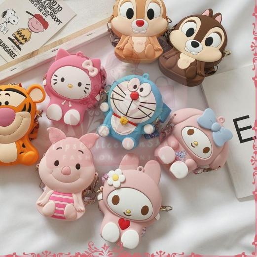 ◙ TAS JELLY ANAK RUBBER KOTAK KARAKTER IMPORT | TAS SELEMPANG ANAK KARAKTER ☏