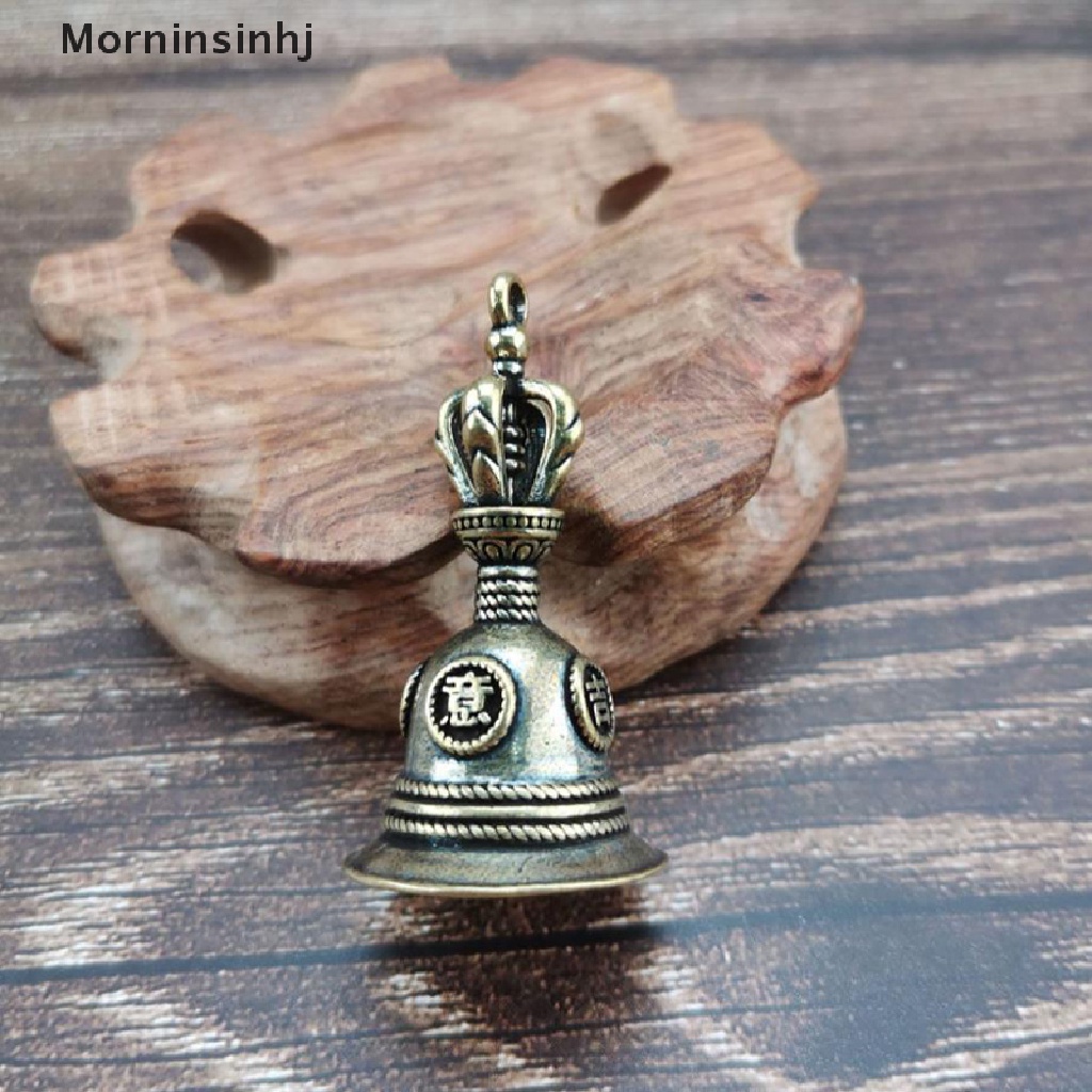 Mornin Kuningan Kerajinan Tangan Magic Bell Lonceng Angin Perunggu Tibet Bell Liontin DIY Gantungan Kunci id