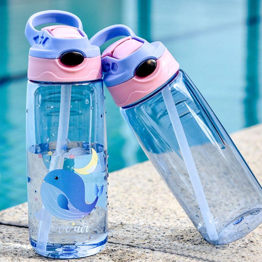 Solighter Kid Water Sippy Cups Anti Bocor Gelas Makan Bayi Botol Olahraga Botol Air