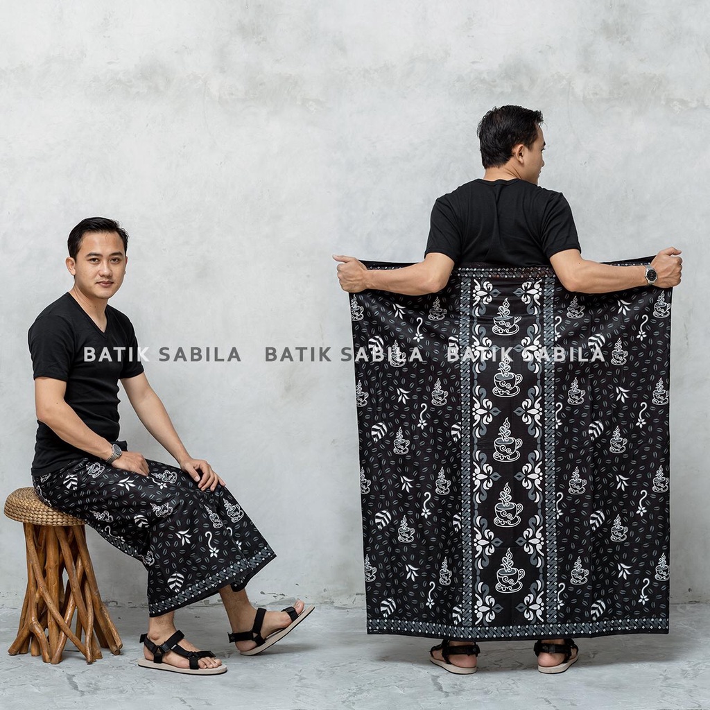 Sarung Katun Print Kopi Dewasa / Sarung Bordir Aceh Premium / Sarung Wadimor / Sarung Bhs / Sarung Pria / Sarung Wayang / Sarung Lukis / Sarung Pekalongan