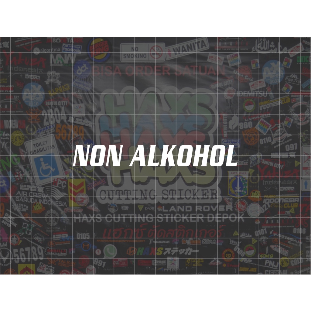 Cutting Sticker Non Alkohol Ukuran 8 Cm Untuk Motor Mobil