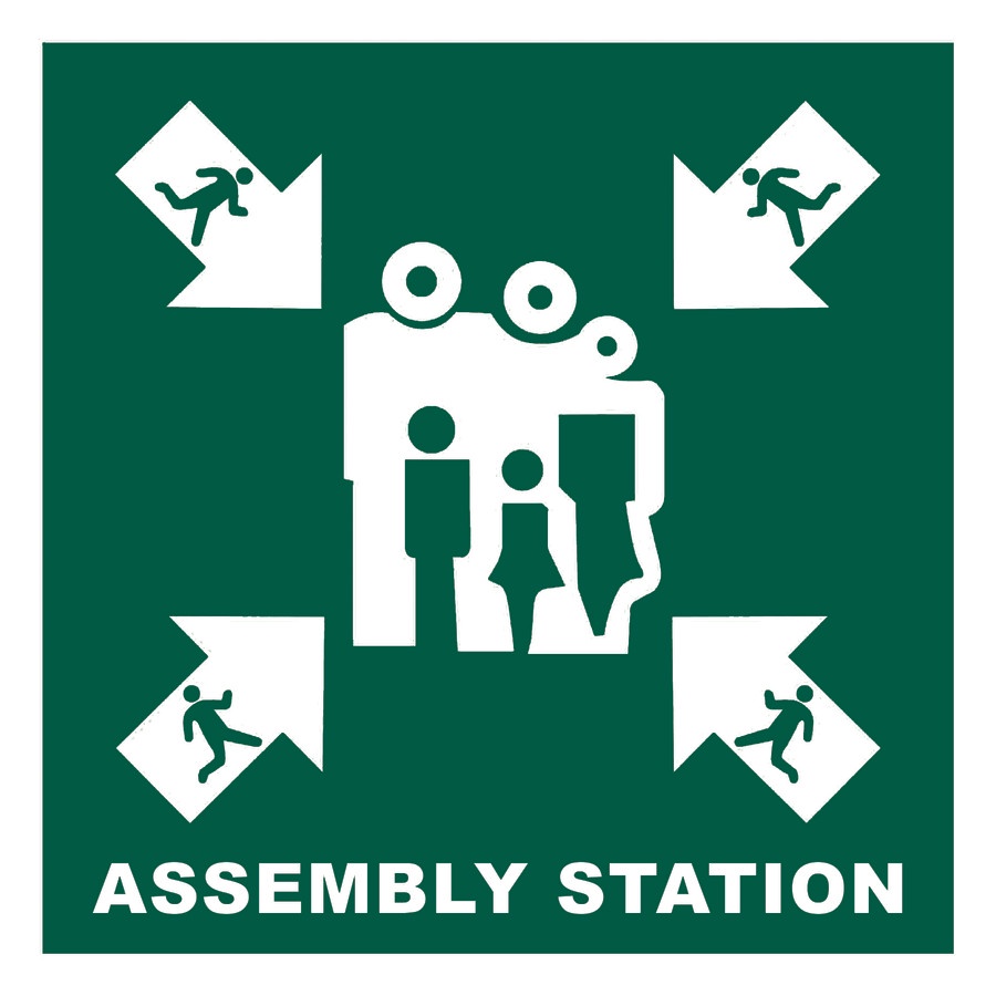 

STICKER SAFETY SIGN IMO PERKAPALAN ASSEMBLY STATION 15X15 / STIKER KESELAMATAN KAPAL / STIKER SAFETY SIGN