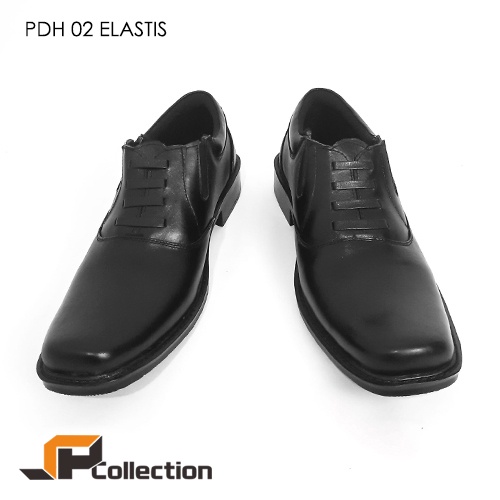 SEPATU PDH PRIA Bahan Sepatu Kulit Asli Untuk Sepatu Dinas Ready Sepatu Big Size Besar PDH 02 Elastis