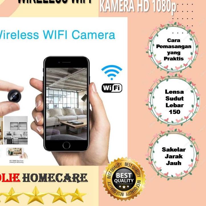 ♬ Wireless WIFI Mini Camera CCTV Kamera HD1080p Infrared bentuk Kecil Tersembunyi Jaga Keamanan Ruma
