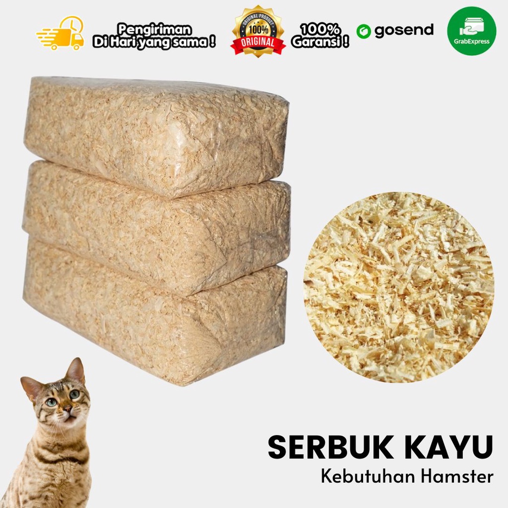 Serbuk Kayu untuk Alas Hamster, Landak, Kelinci 1pack