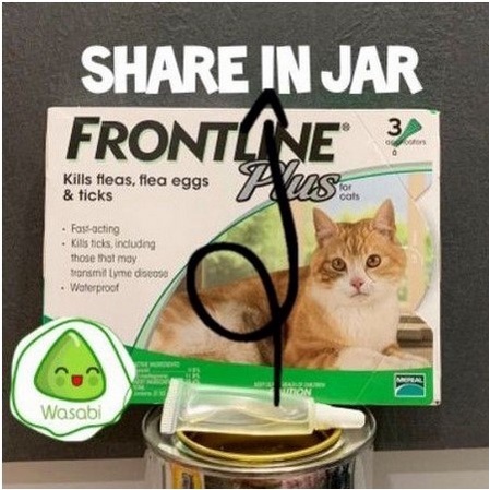 REPACK / SHARE PACK ORIGINAL Frontline Plus Cat obat kutu utk kucing 0-10kg