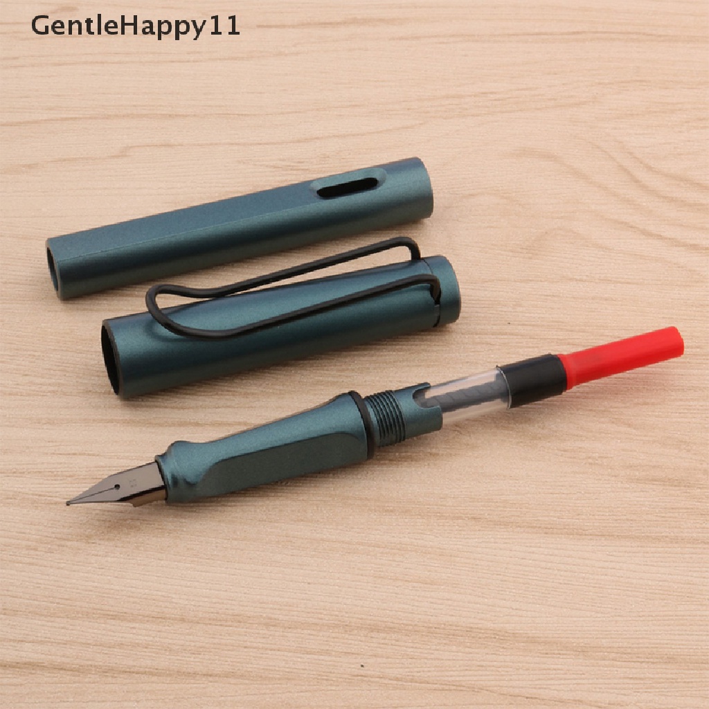 Gentlehappy Dark Grey Fountain Pen Clip Pulpen Tinta Plastik Alat Tulis Perlengkapan Kantor Sekolah id