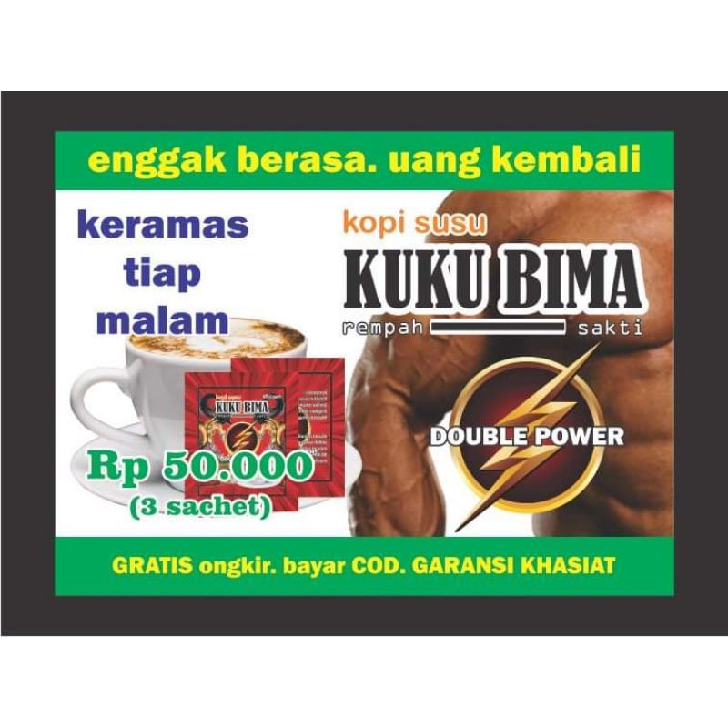 

kopi susu kuku bima double power