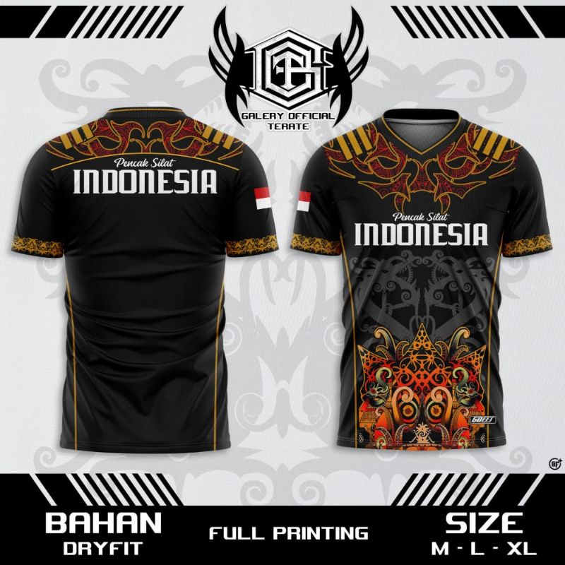 KAOS JERSEY PENCAK SILAT INDONESIA JERSEY IPSI JERSEY PENCAK SILAT KEKINIAN JERSEY OLAHRAGA JERSEY K