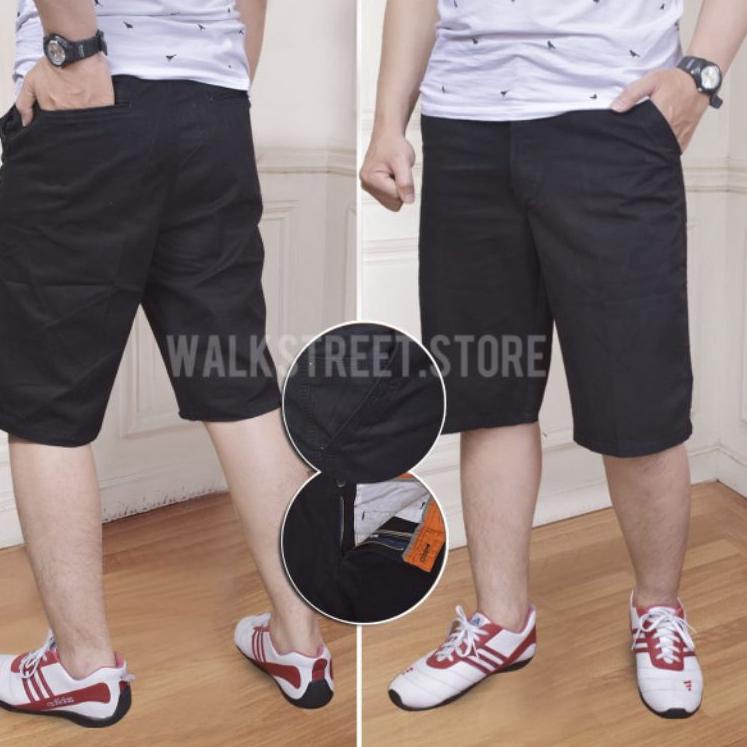 Terbaru Walkstreet AVL - Celana Pendek Pria Chino Polos Short Pant Tuill Canvas Celana Santai Distro
