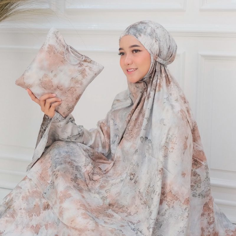 Mukena Dewasa Tie dye Bahan Rayon Tie Dye - Mukena Traveling