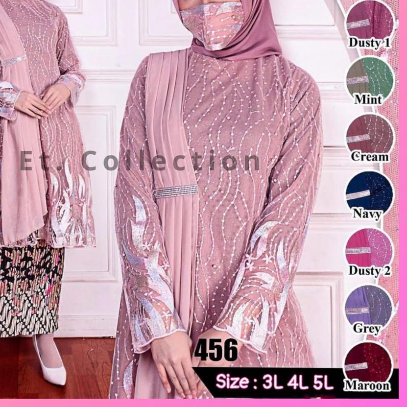 ✭ Kebaya Tunik Selendang Jumbo - Dress Pesta - Kebaya Modern (Free Hijab) ☁