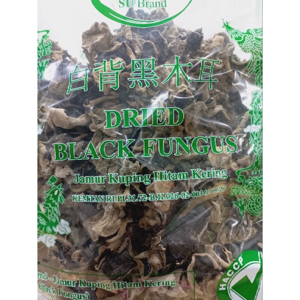 

Jamur Kuping Hitam Kering Premium Super Halal ( Repack 100gr )