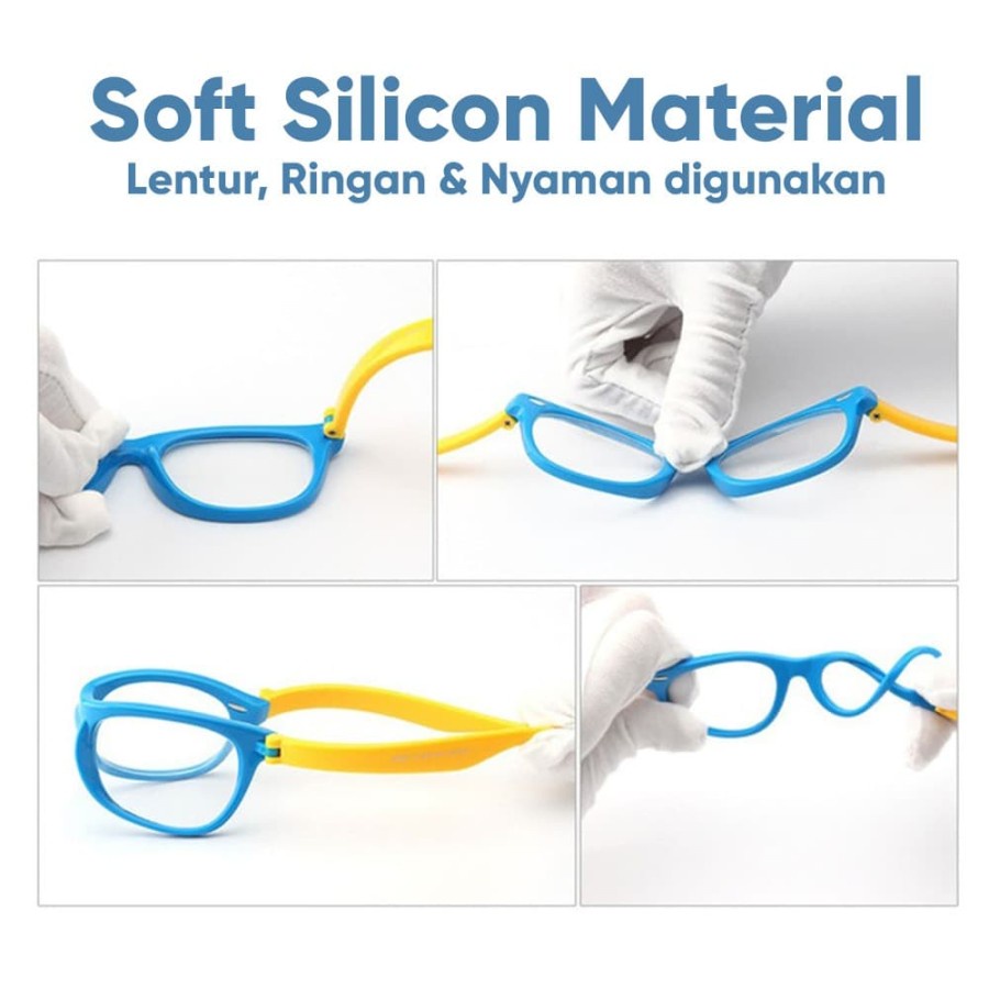 Kacamata Anak Anti Radiasi HP Unitech Kacamata Anak Cewe Cowo P5037