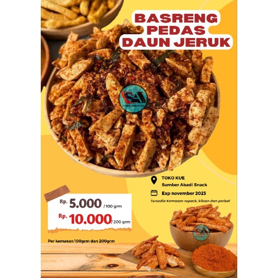 

BASRENG (baso goreng pedas daun jeruk)