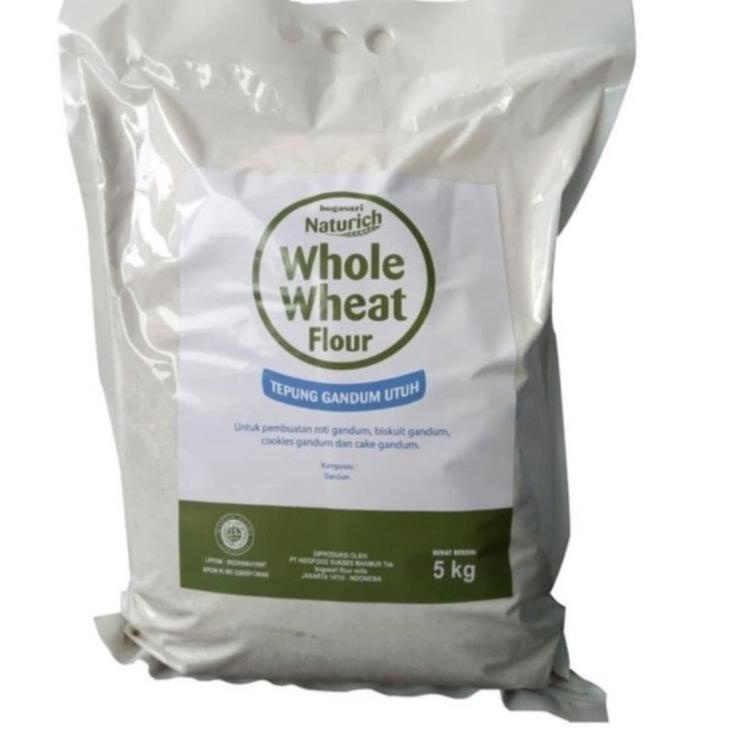 

❀ BOGASARI NATURICH WHOLE WHEAT FLOUR 5 kg ✹
