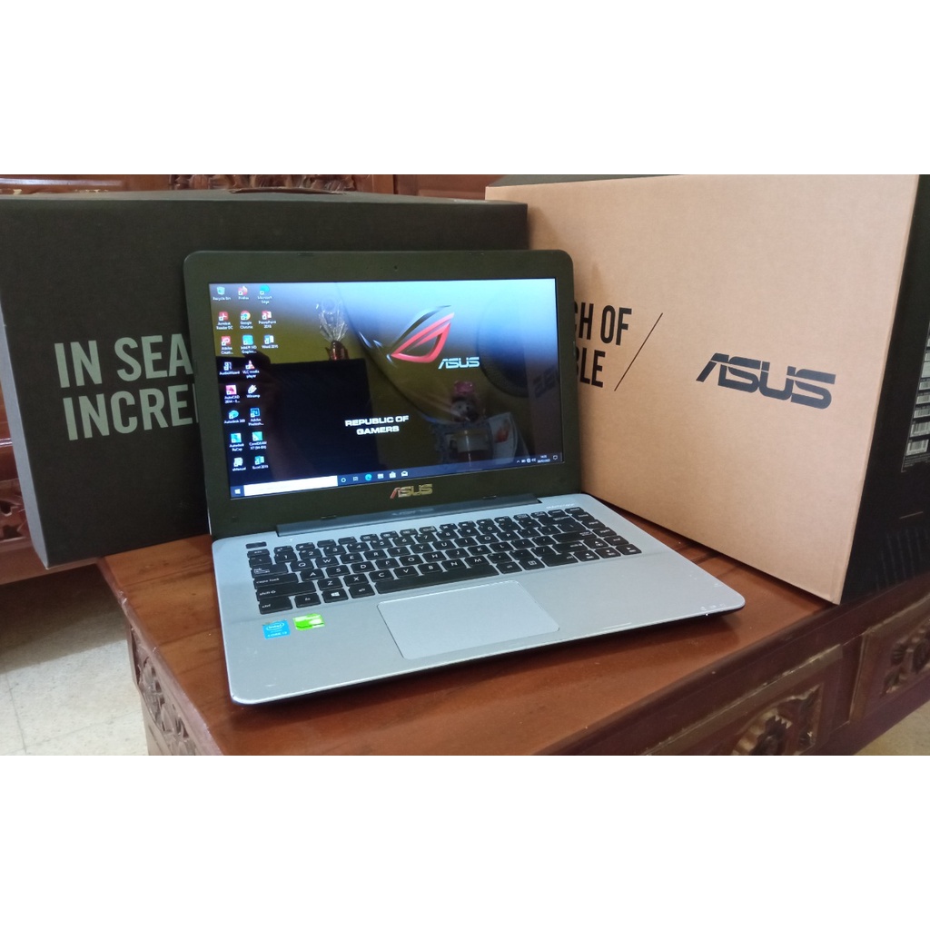 Laptop Game Gaming Grafis ASUS A455LF Intel Core i3-5005U gen.5 RAM 8GB. SSD 120GB+500GB HDD. VGA nV