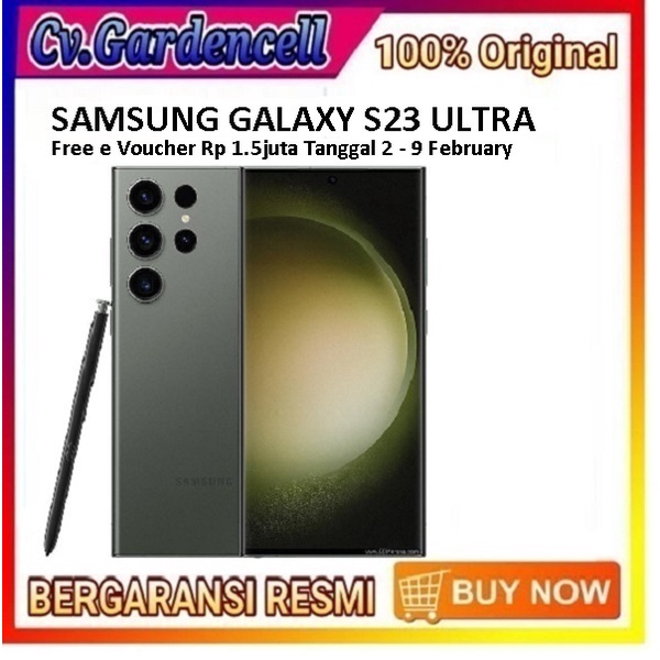 Samsung Galaxy S23 Ultra 12/512gb Garansi Resmi