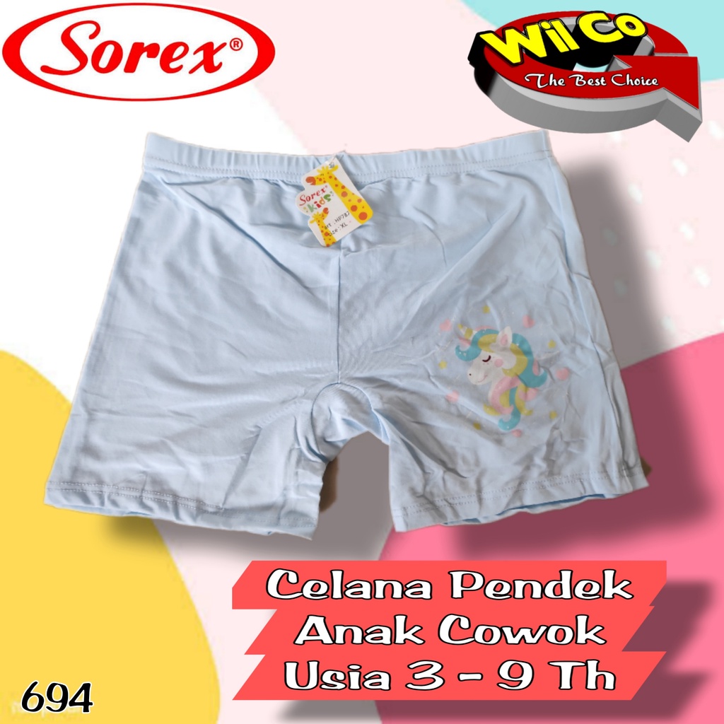 K694 - CELANA DALAM BOXER ANAK WANITA SOREX SIZE M - L - XL HARGA PER 1 PCS