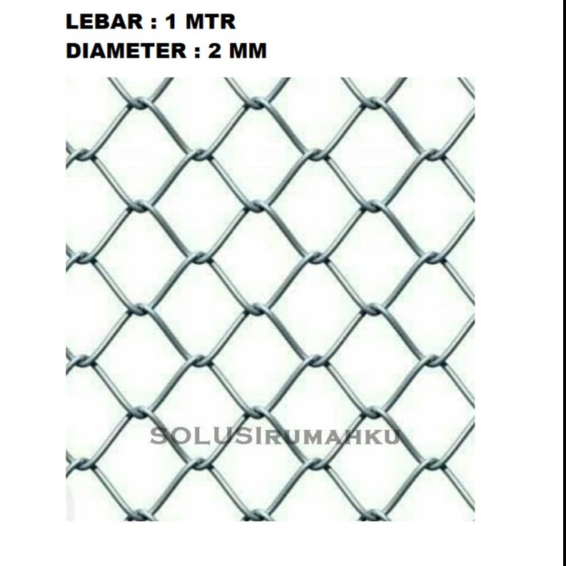 Kawat Harmonika tinggi 1 meter x tebal 2 mm / Ram Wajik Pagar Kandang Hewan