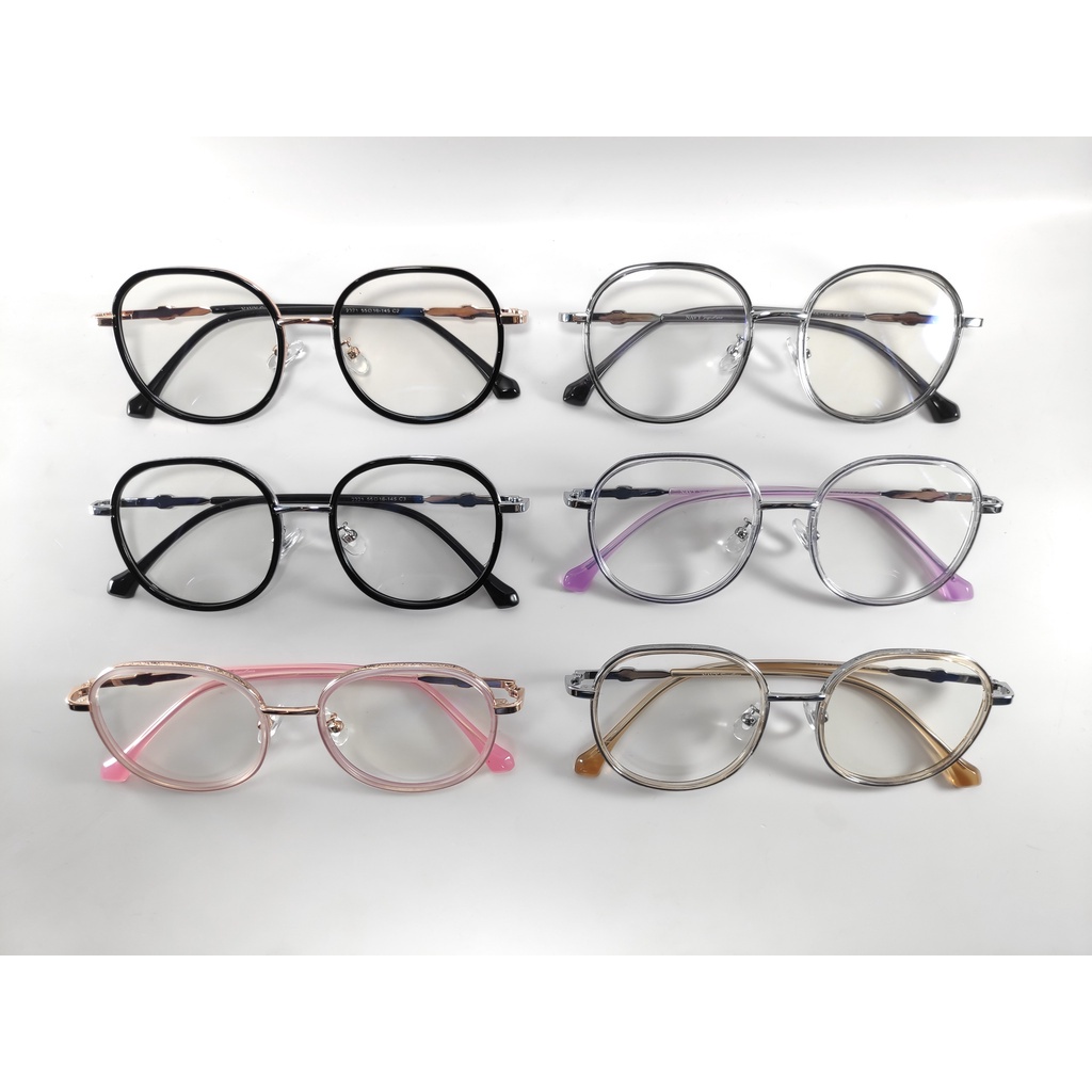 Kacamata 2321 Lensa ANTI BLUERAY BLUECROMIC Kacamata Murah Anti Radiasi Kaca Mata Minus Wanita Pria / Eyeglass / BS