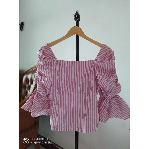 PRELOVED Rienda Squareneck Salur Pink
