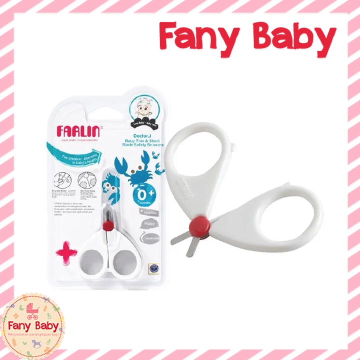 FARLIN BABY THIN &amp; SHORT BLADE SAFETY SCISSORS