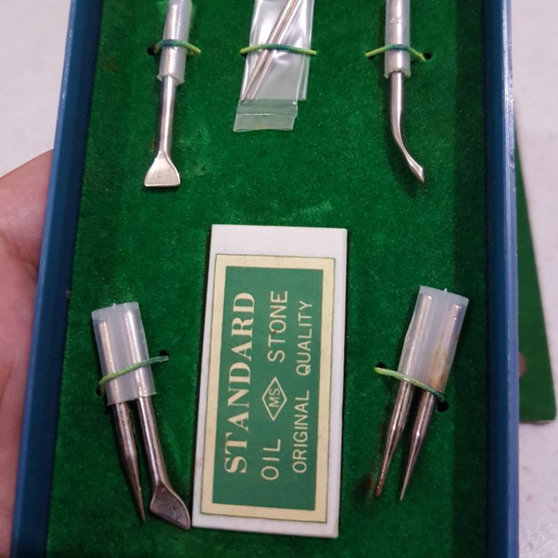 

Alat stylus stensil Mimeograph kertas karbon Lion buatan Jepang Vintage