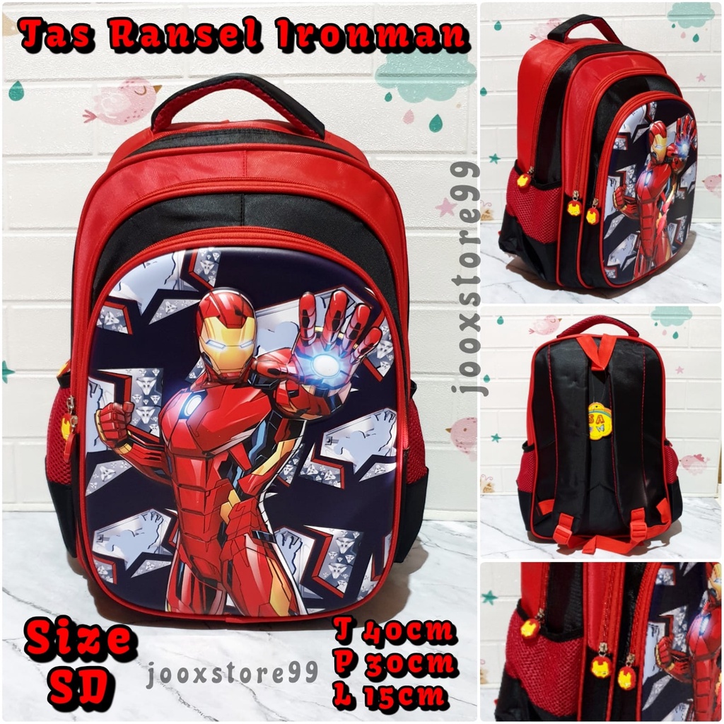 Tas Sekolah Ransel Anak SD Motif Timbul 3D Tas Ransel Import Anak Perempuan dan Laki - Laki Backpack Anak Cewe dan Cowo