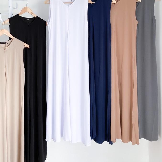 ✧ Sleeveless Inner Dress Tanpa Lengan Busui dan Bumil Friendly ✿