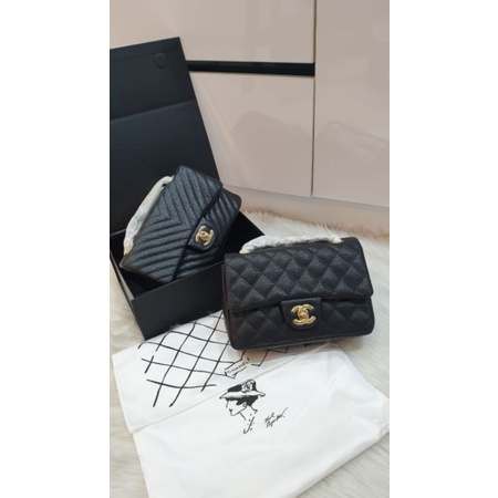 chanel mini caviar.totebag.taswanita.tas import