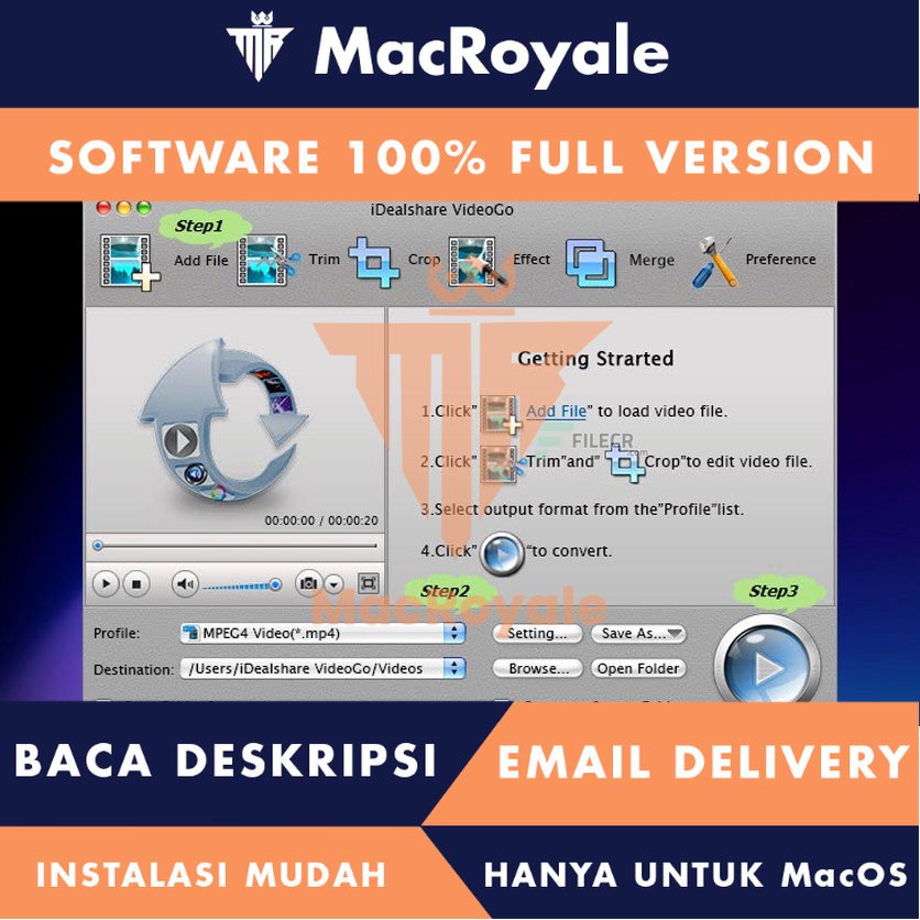 [MacOS] iDealshare VideoGo Full Version Lifetime Full Garansi