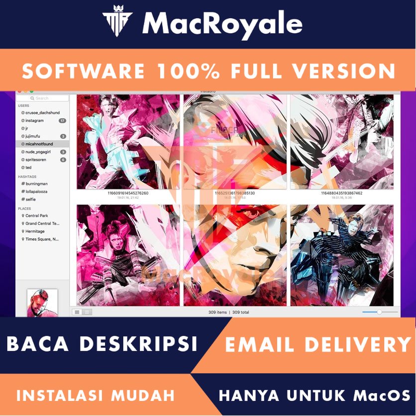 [MacOS] InstaBro Full Version Lifetime Full Garansi - Aplikasi untuk mengunduh dan menjelajahi konten Instagram