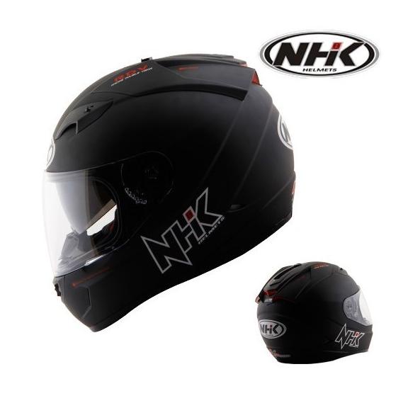 HELM NHK GP 1000 SOLID HITAM DOFF GP1000 FULL FACE