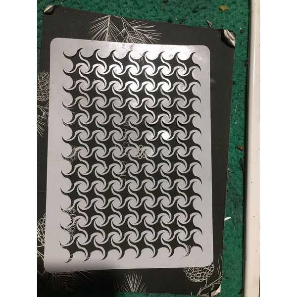 

stencil airbrush motif pattern