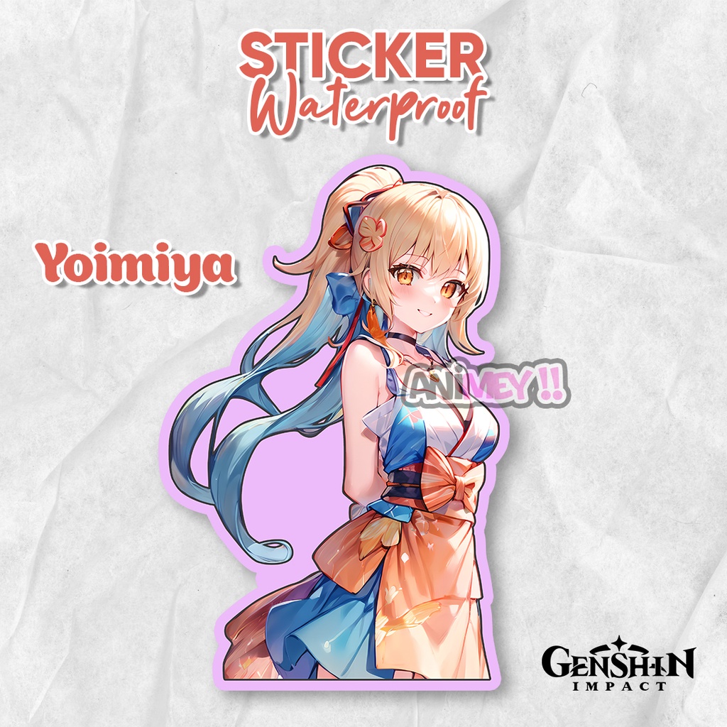 

Stiker Yoimiya Genshin Impact/ Sticker Anime Waterproof
