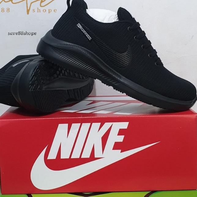 Harga murah SEPATU SNEAKERS KETS SEKOLAH OLAHRAGA HITAM POLOS FULL BLACK PRIA WANITA COWOK CEWEK LAK