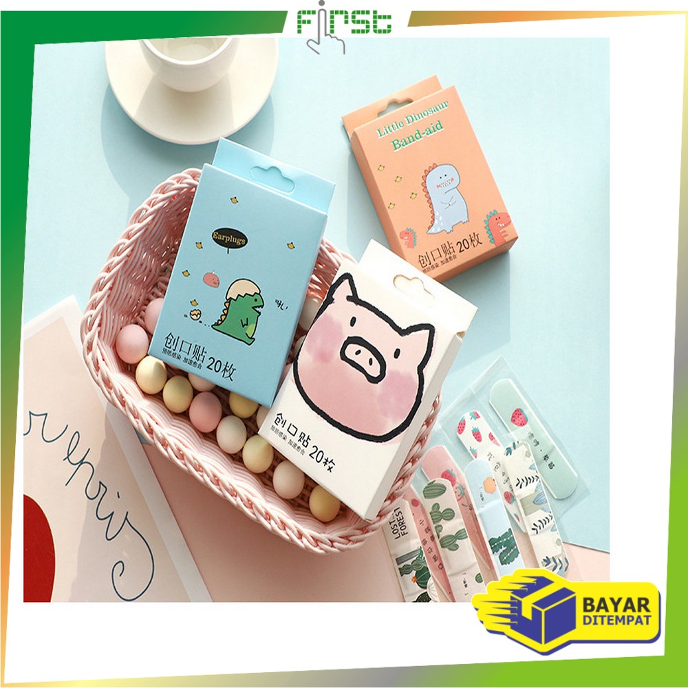 FH-C795 Plester Luka Estetik Karakter Kartun Lucu Plaster Luka 20 pcs / Hansaplas Anak &amp; Dewasa Pembalut Luka P3K Perban Luka Band Aid