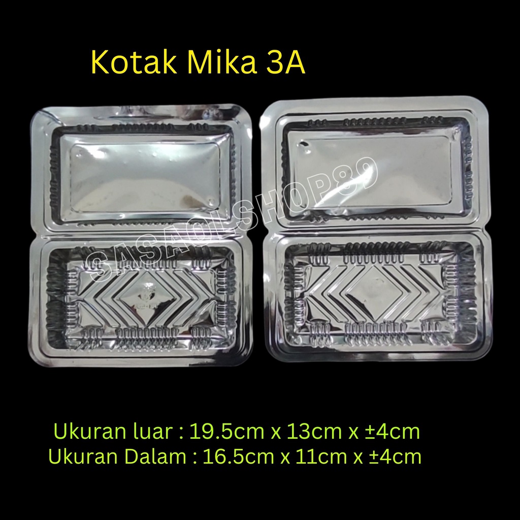Mika Plastik Kue 3A TEBAL  /Mika Tempat Bolu/Mika Kue