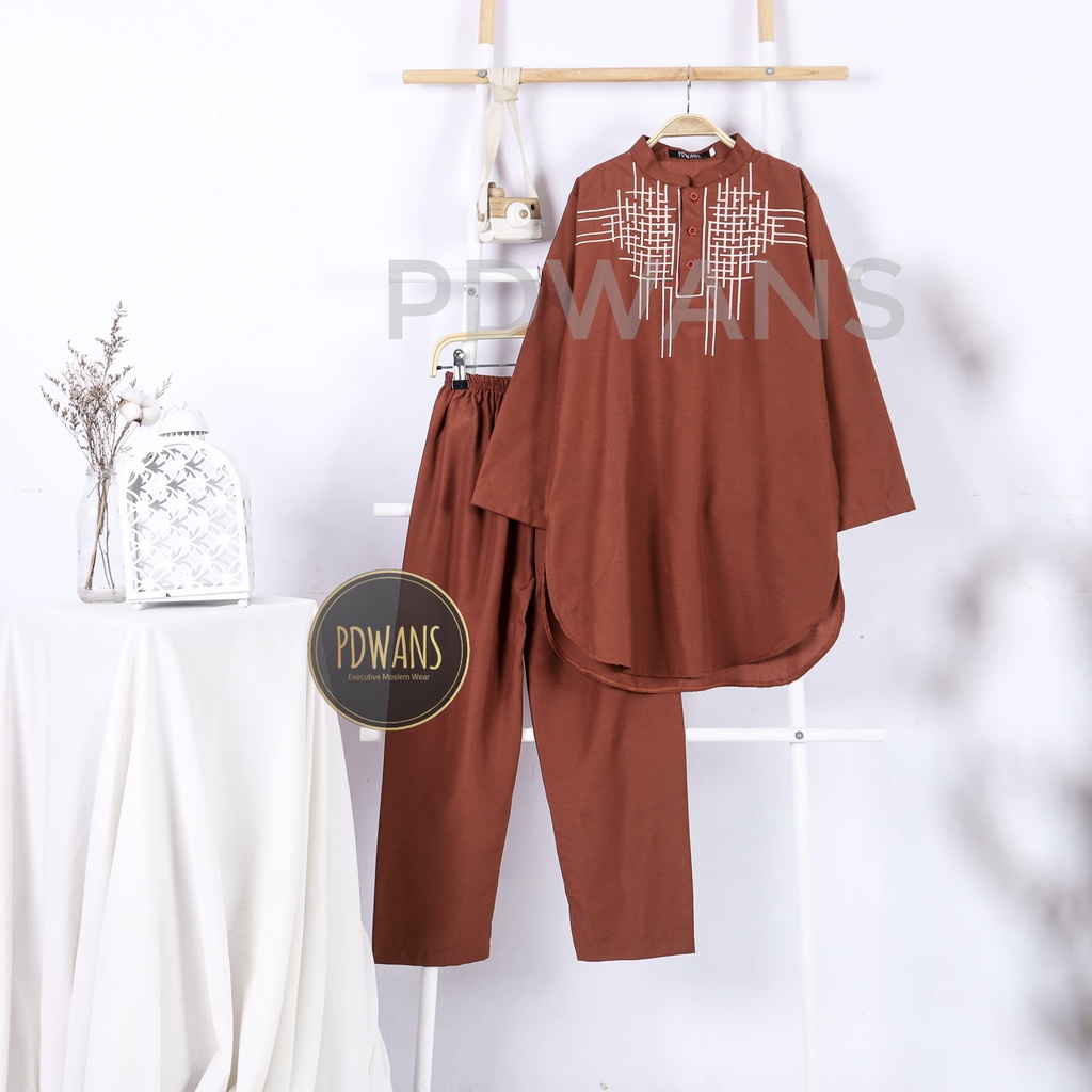 BAJU KOKO Poli Katun Setelan Pakistan Remaja Warna Ukuran Tanggung 11 12 13 14 15 Tahun PDWANS - BGM07W