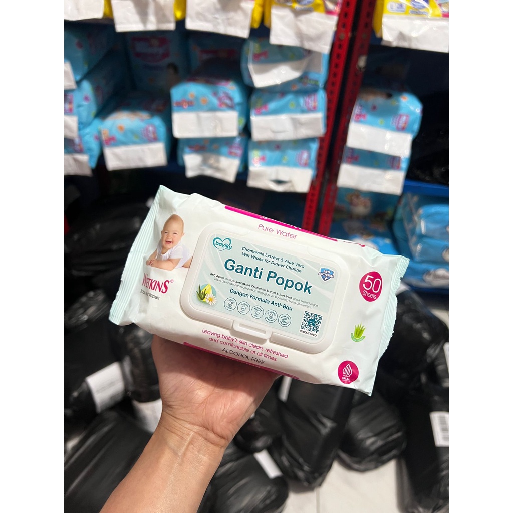 BELI 1 GRATIS 1 Wetkins Ganti Popok Bayi Tisu Basah Ganti Popok Bayi