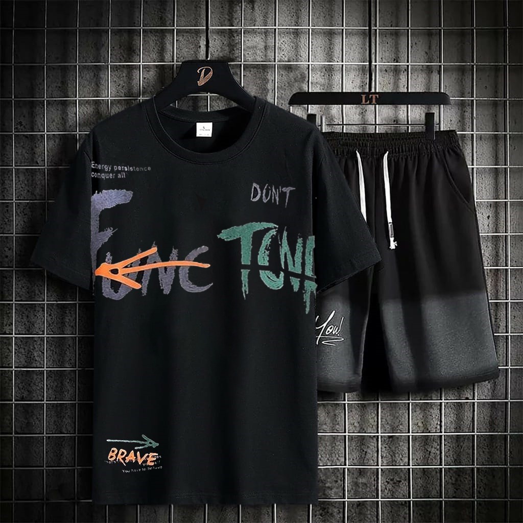 COD/AN/ stelan outfit keren stelan distro size M|L,XL atasan dan celana set TR130