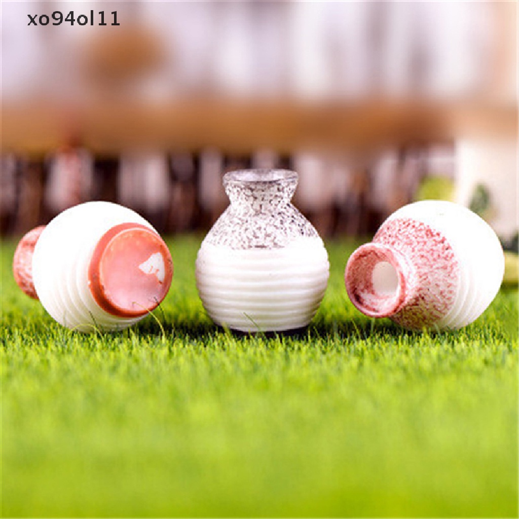 Xo Resin Miniatur Mulut Kecil Vas Diy Craft Aksesori Rumah Taman Dekorasi Aksesoris Home Decoration Fine-cut Vas Ornamen OL