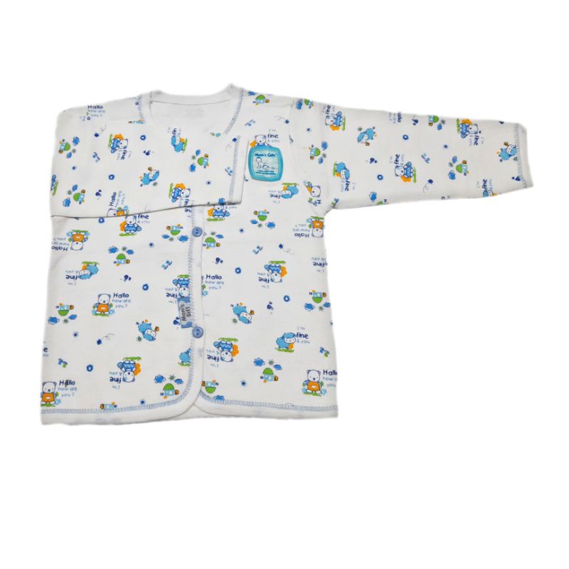 Baju Bayi Newborn Katun Kancing Depan