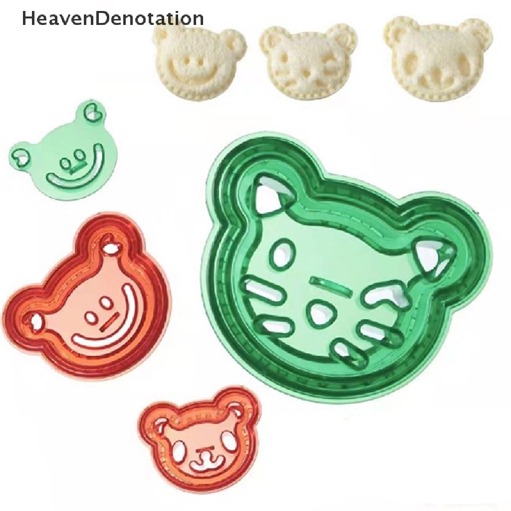 [HeavenDenotation] 1set Sandwich Cutter Set Sandwiches Maker Breakfast Making Cetakan Untuk Anak HDV