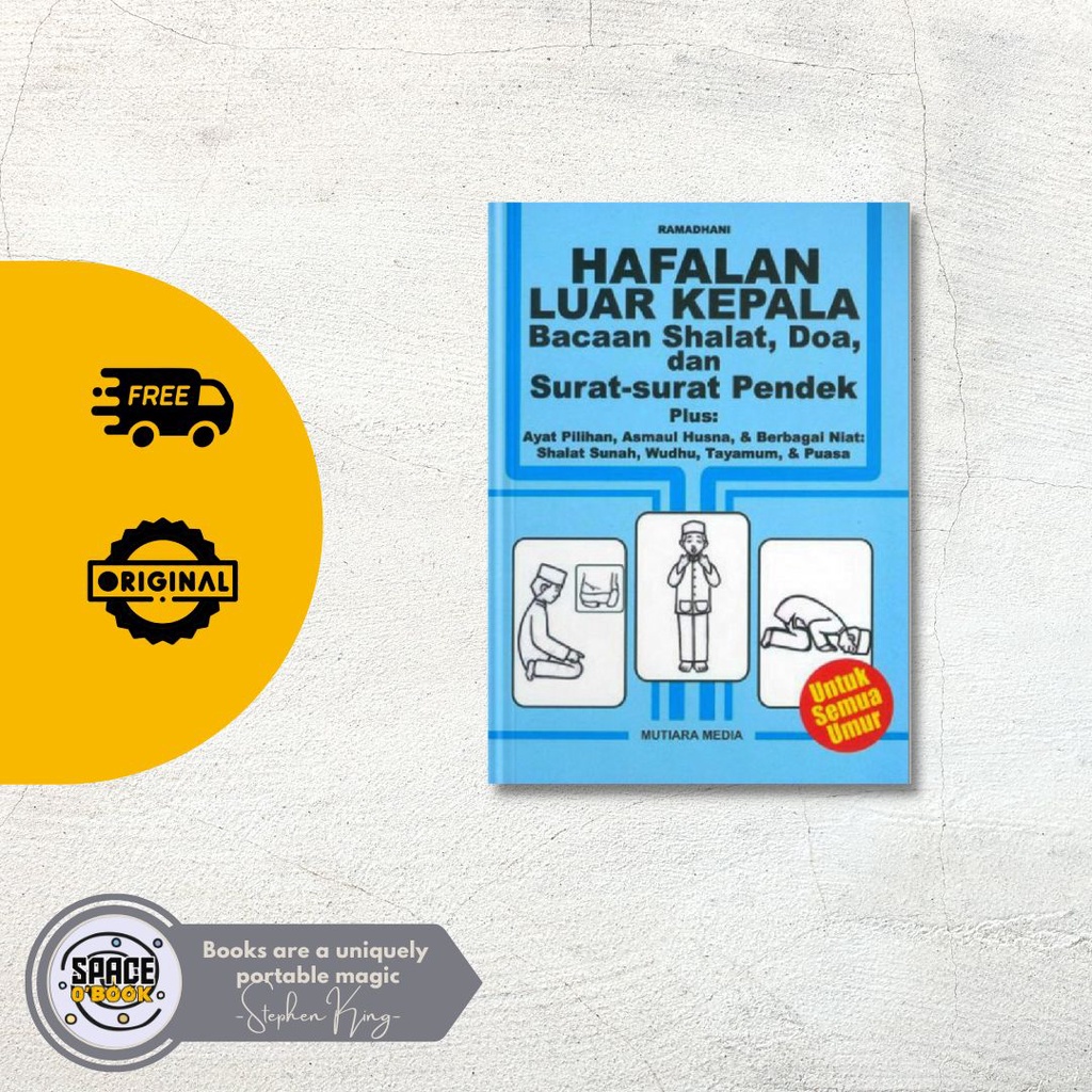 Buku Hafalan Luar Kepala Bacaan Shalat, Doa, dan Surat-Surat Pendek (Original)