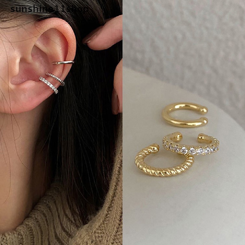 Sho Fashion Manset Telinga Tanpa Telinga Klip Anting Non Fake Cartilage Earrings Untuk Wanita Perhiasan Hadiah N