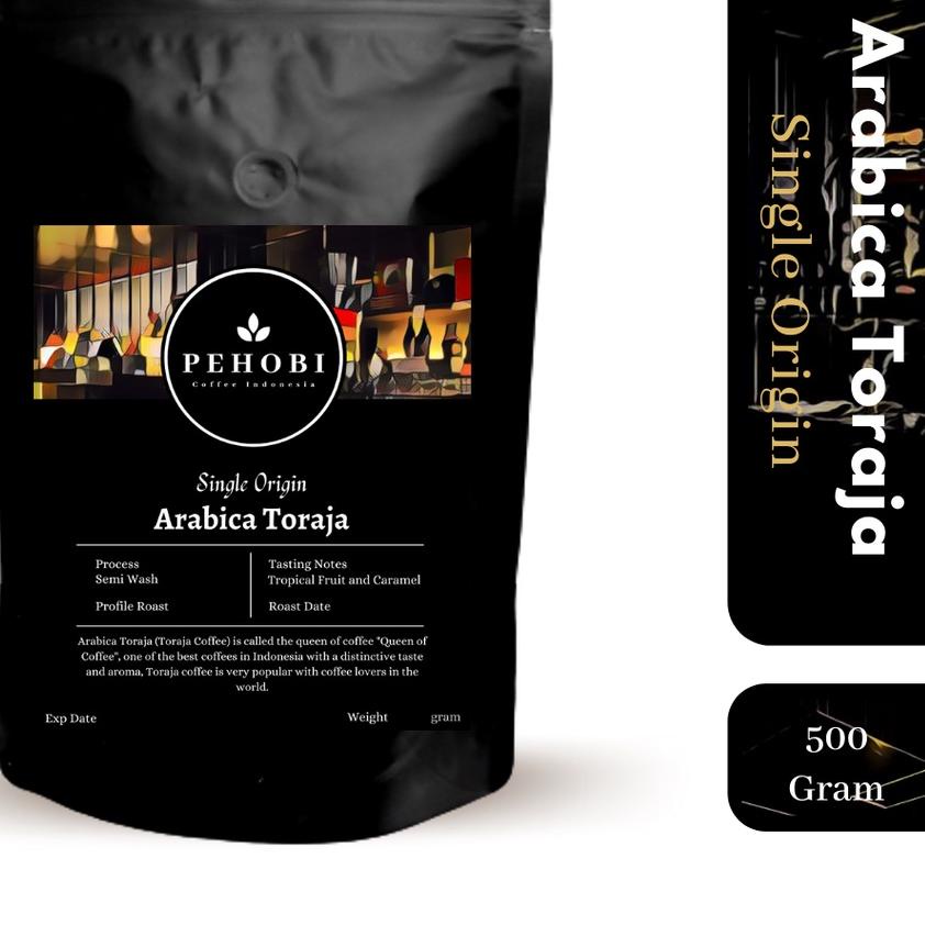 

♡ PEHOBI Kopi Arabica Toraja 500 gram ✤